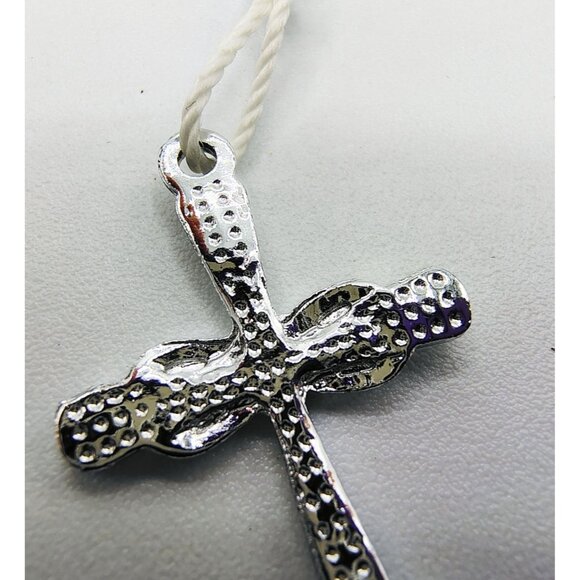 Child Rosary Necklace Blue Pink Beads Metal Cross Holy Family Picture Catholic - Picture 9 of 11